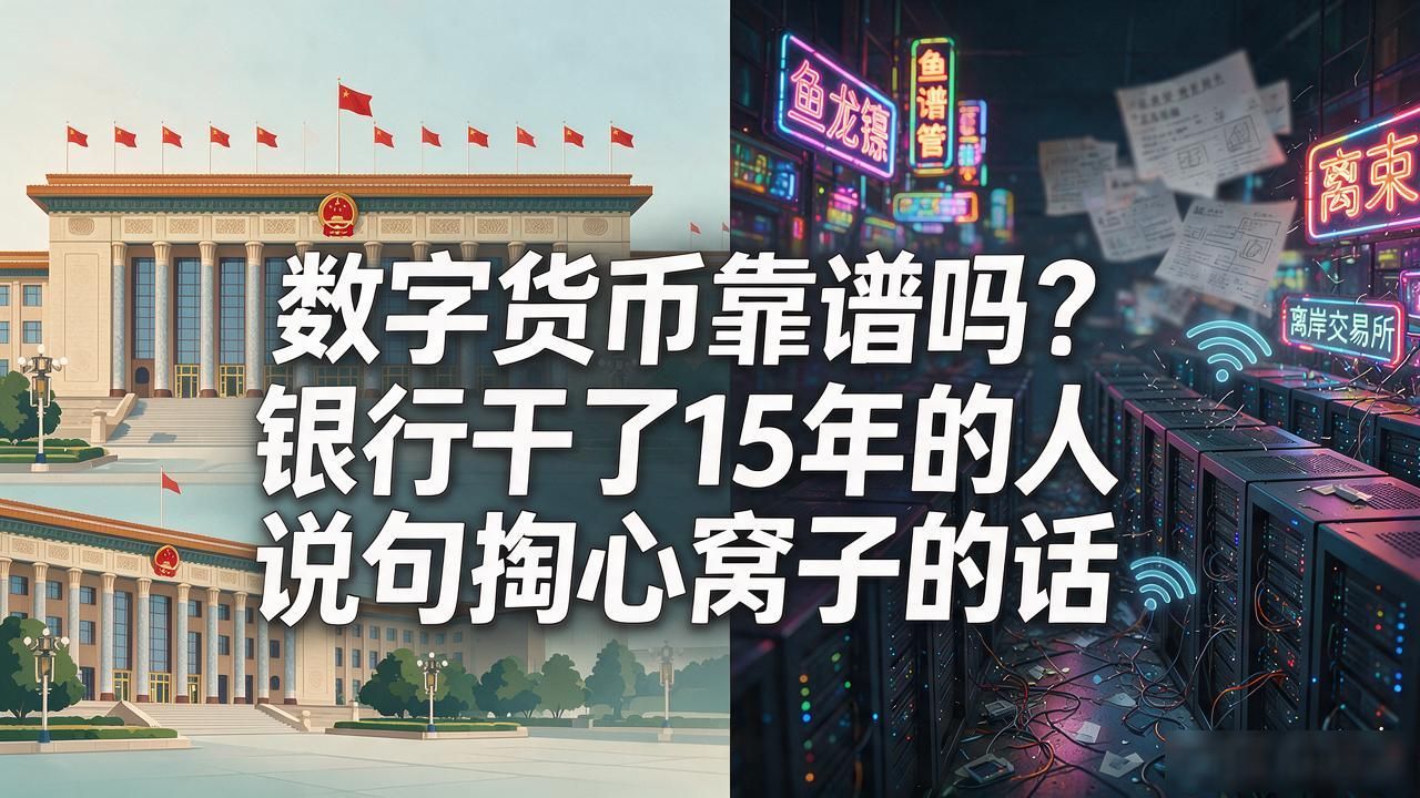 数字货币靠谱吗？银行干了15年的人说句掏心窝子的话