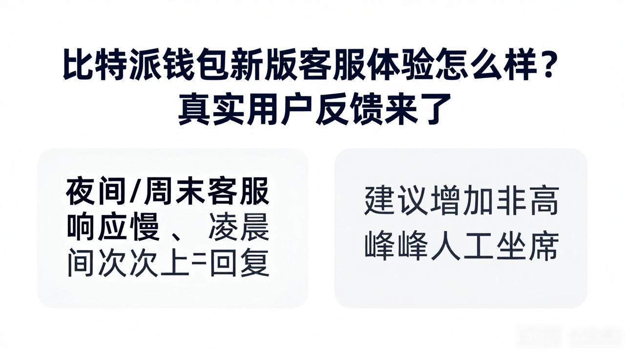 比特派钱包新版客服体验怎么样？真实用户反馈来了