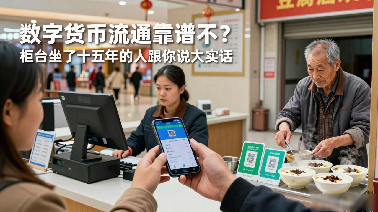 数字货币流通靠谱不？柜台坐了十五年的人跟你说大实话
