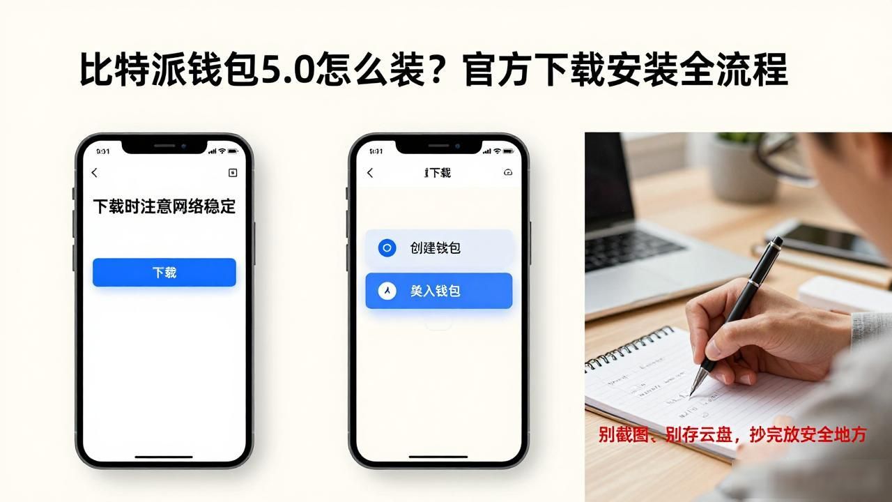 比特派钱包5.0怎么装？官方下载安装全流程