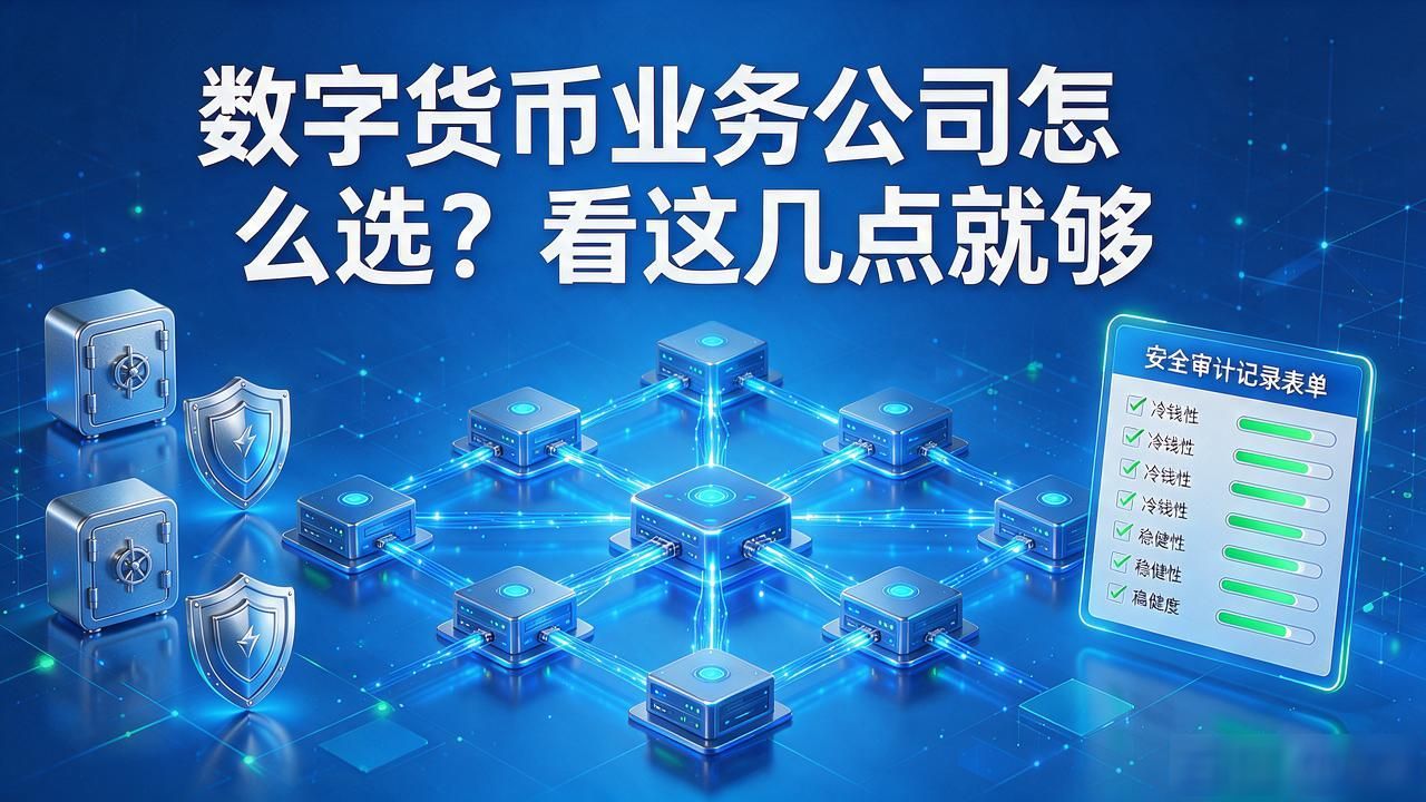 数字货币业务公司怎么选?看这几点就够